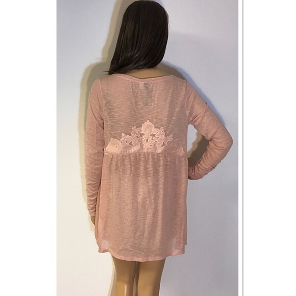 LAUREN CONRAD PINK BLUSH BLOUSE - Picture 2 of 4